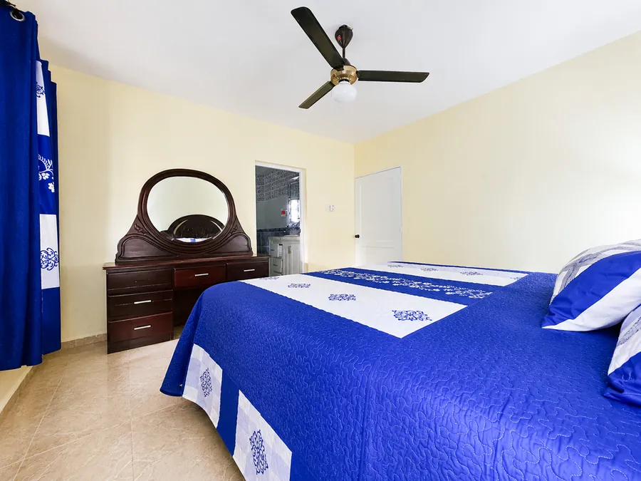 The main bedroom from the doorway